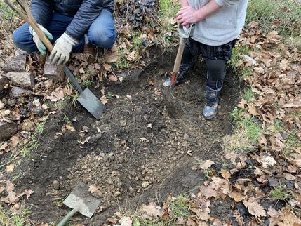 Firstly, dig your hole